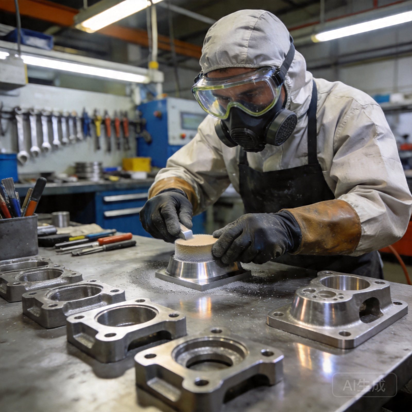 Surface treatment shot blasting pickling passivation on castings